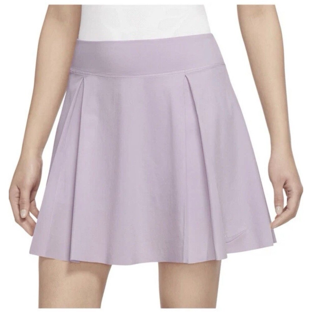 NIKE Women's Dri-FIT Club Short Tennis Skort Light Lavender Purple SIZE Medium